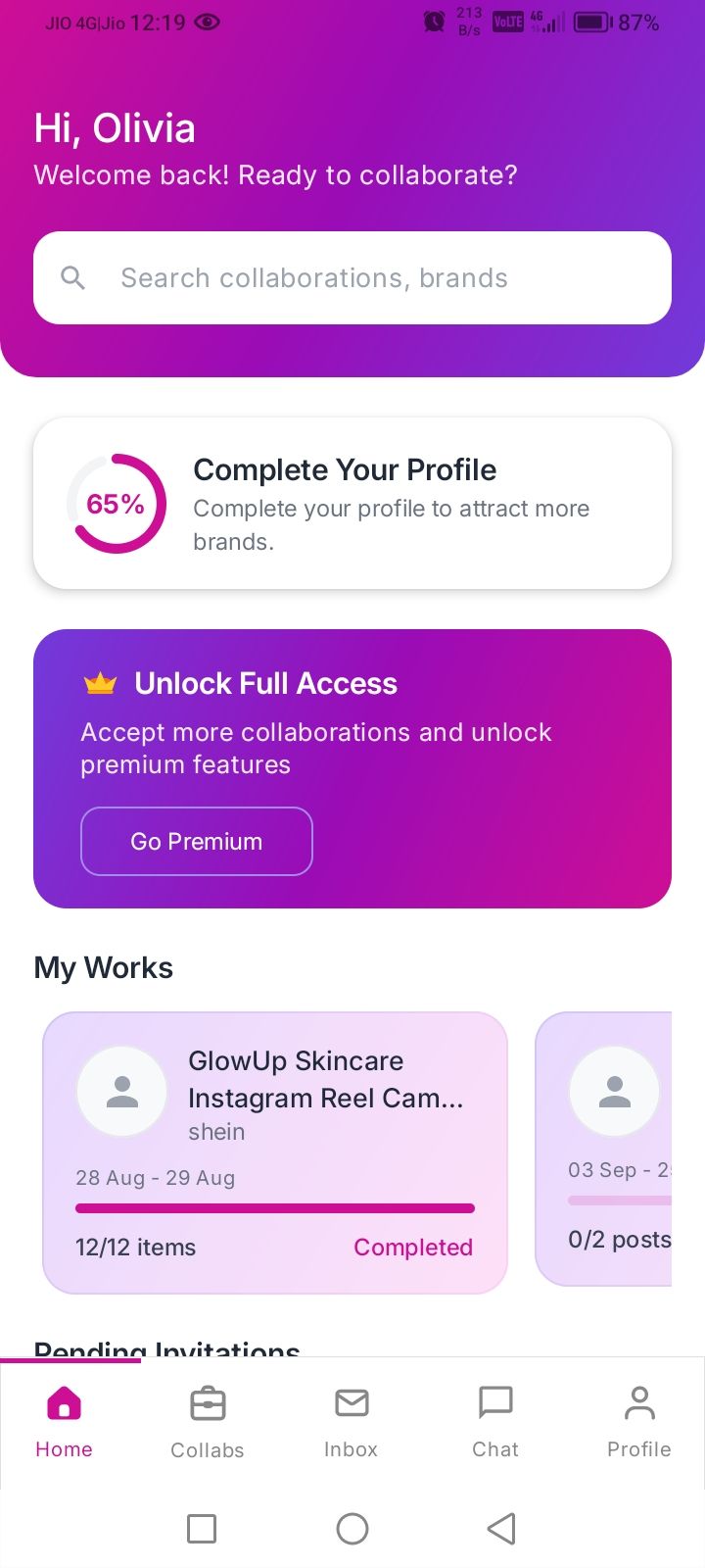 Influencer Dashboard